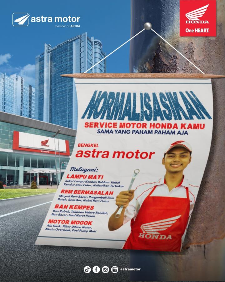 "Normalisasikan Service Sama Yang Paham": Astra Motor Natar Edukasi Pentingnya Penanganan Spesifik Kendaraan